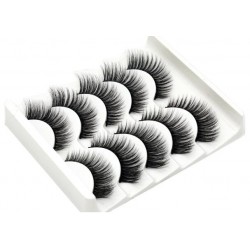 5 Pairs Mink Hair Thick Curled False Eyelashes b210