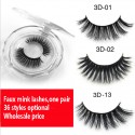 3D faux mink eye lashes,Synthetic eye lashes