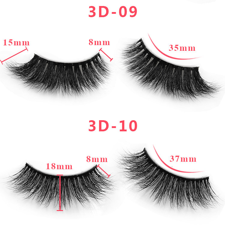 3d mink lashes size details 06