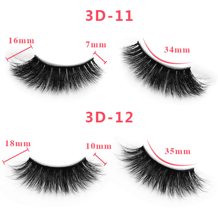 3d mink lashes size details 07