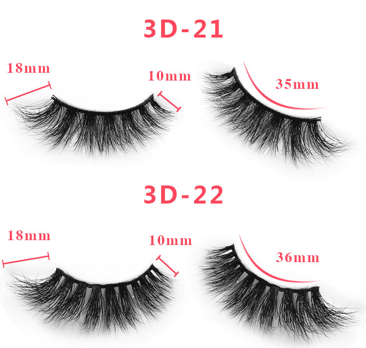 3d mink lashes size details 066