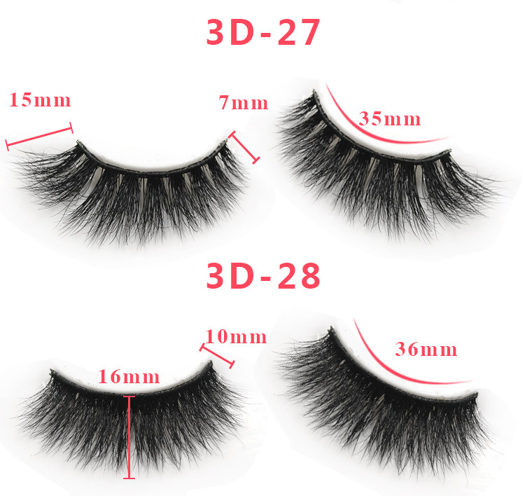 3d mink lashes size details 031