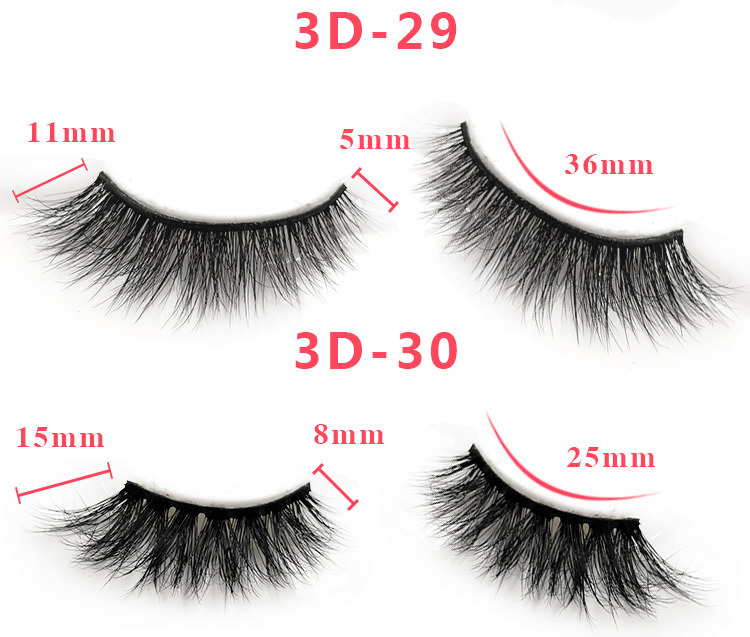 3d mink lashes size details 041