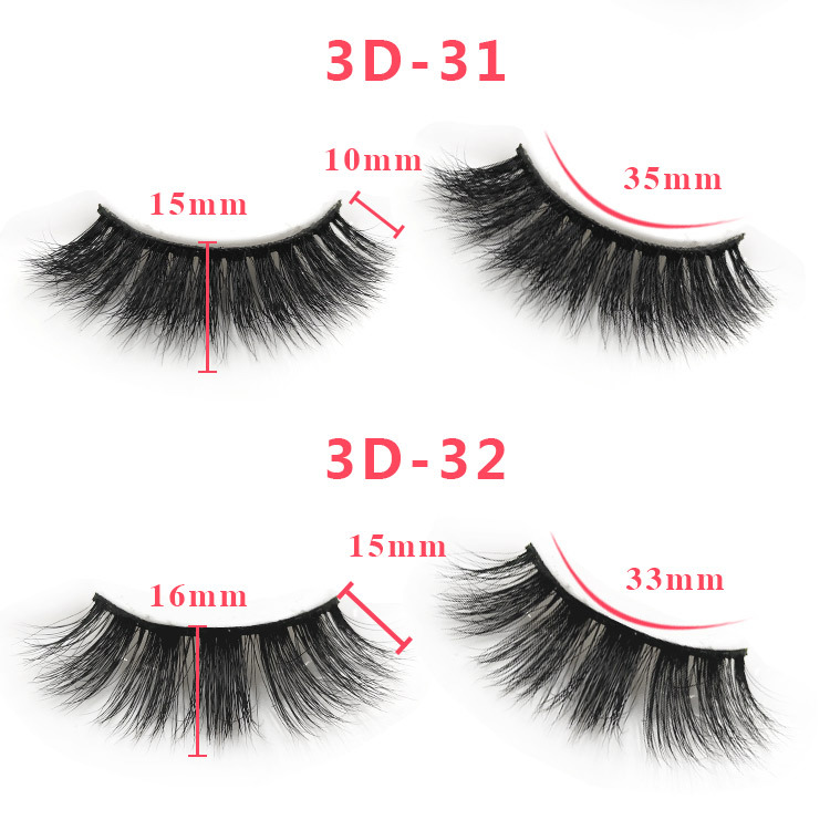 3d mink lashes size details 051