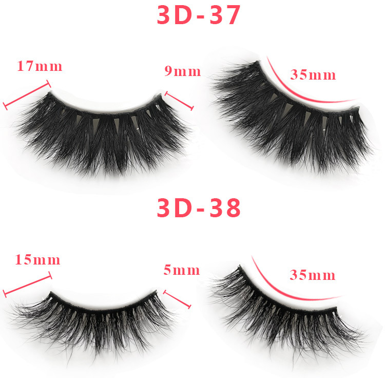 3d mink lashes size details 031