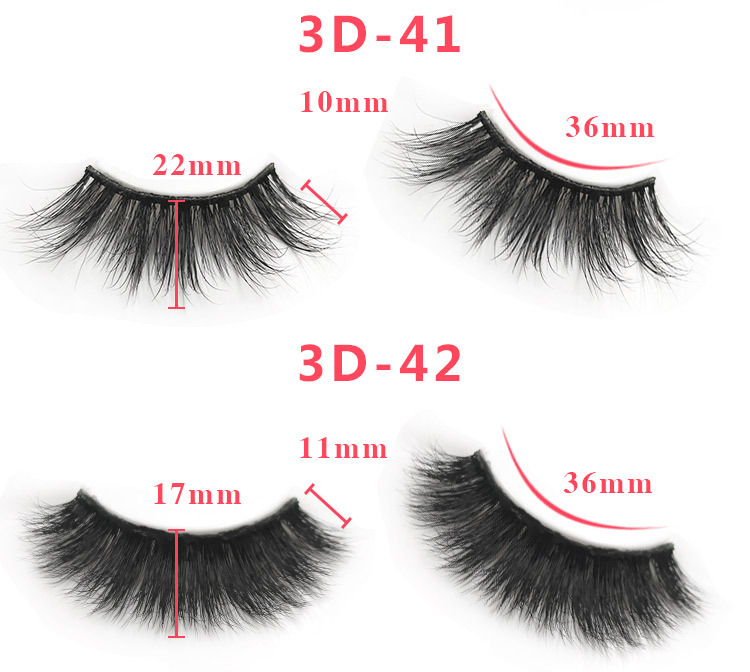 3d mink lashes size details 0231