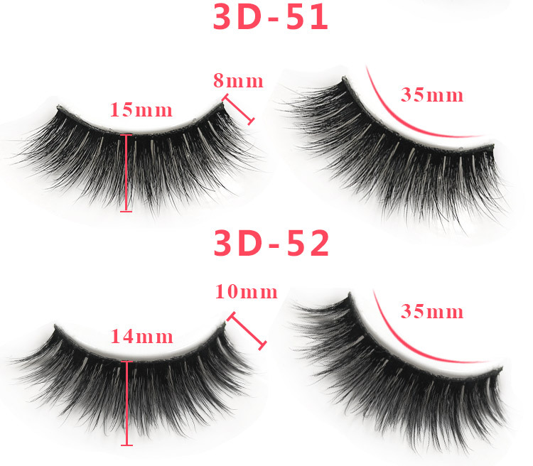 3d mink lashes size details 02321