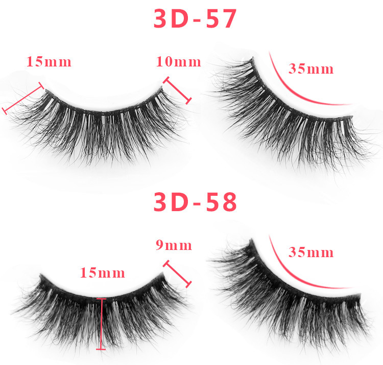 3d mink lashes size details 045341