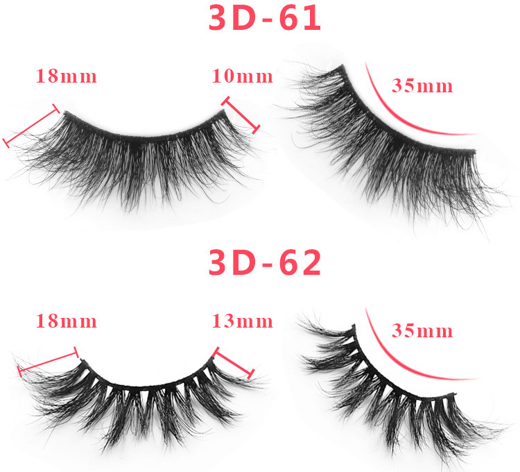 3d mink lashes size details 4301