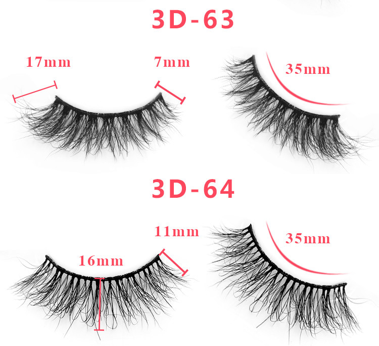 3d mink lashes size details 3453201