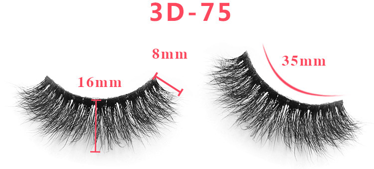 3d mink lashes size details 34301